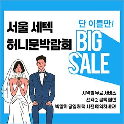 서울 세텍 허니문박람회 06.21-06.22